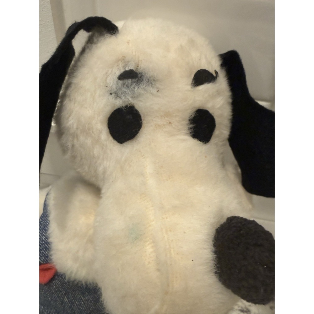 Vintage Snoopy Plush Daffy Denims Overalls 60s 70s Peanuts Doll Stuffed Animal - Picture 3 of 6